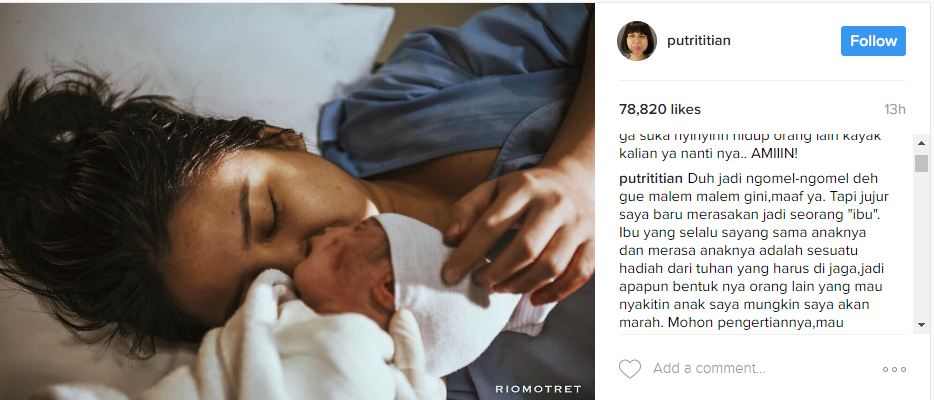 Nama anak disentil netizen, Putri Titian: Bela anak sampai mati