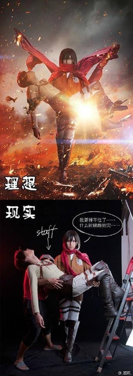 15 Potret di balik kerennya foto cosplayer ini bikin geli sendiri