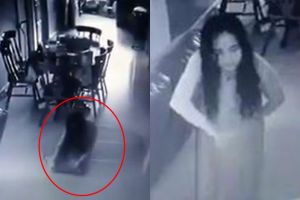 Terekam CCTV, pembantu ini menjelma jadi sosok wanita menyeramkan