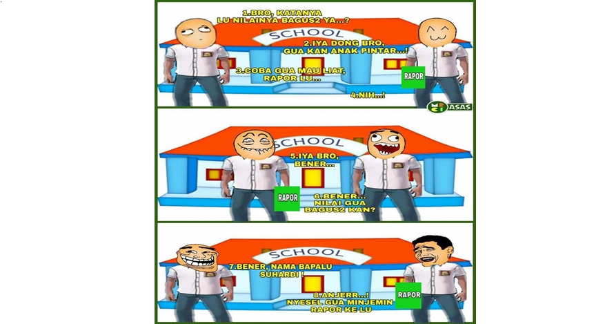 9 Komik strip gambarkan gokilnya obrolan masa SMA ini bikin kangen