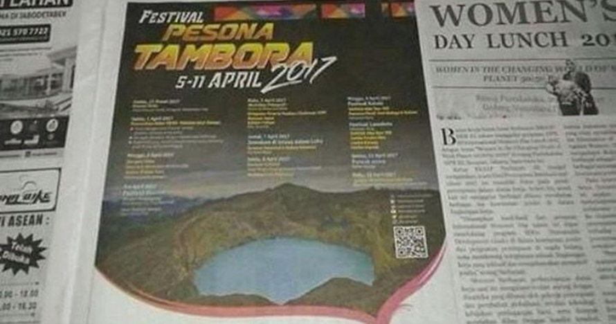 Iklan Festival Pesona Tambora ini ada yang salah, kamu tahu nggak?