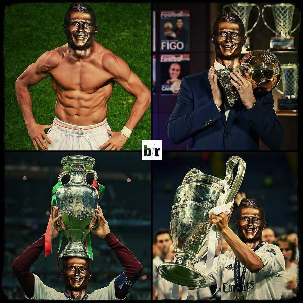 12 Foto editan patung fail Cristiano Ronaldo, lucunya nggak kira-kira