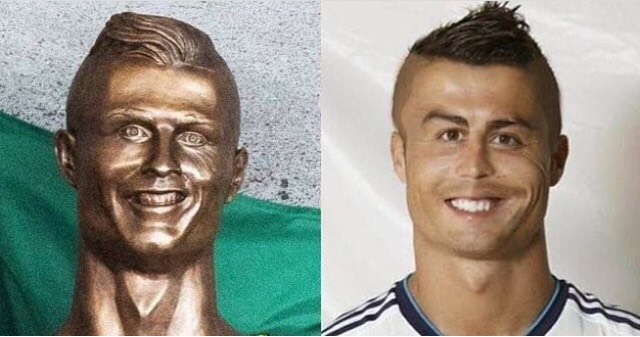 12 Foto editan patung fail Cristiano Ronaldo, lucunya nggak kira-kira