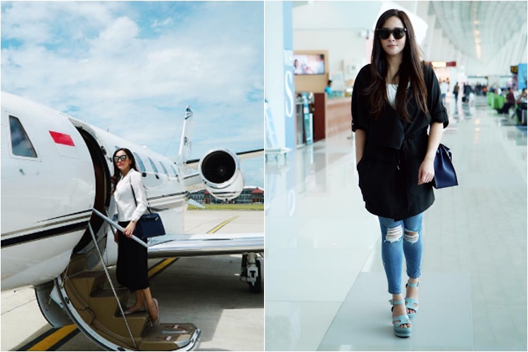 8 Gaya fashion selebriti Indonesia saat di bandara, mana favoritmu?