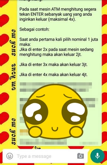 Tips ngawur bobol ATM dari grup WhatsApp keluarga ini ngocol abis