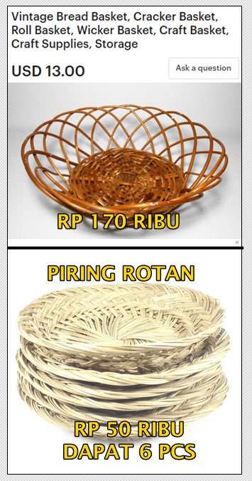 5 Meme 'beda nama beda harga' kerajinan asli Indonesia, kontras banget