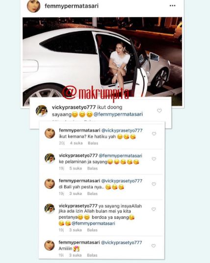 Tingkah Vicky Prasetyo & Femmy Permatasari saling rayu ini bikin geli