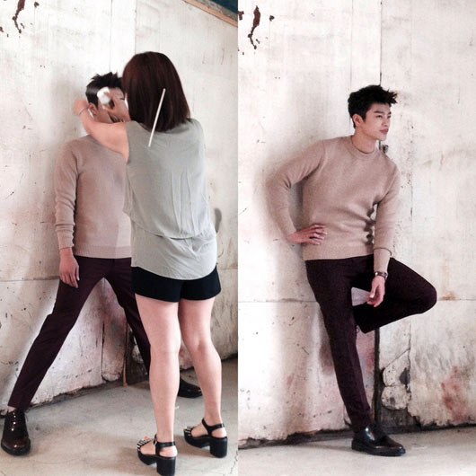 Terlalu tinggi, pose 13 seleb Korea saat didandani stylist ini kocak