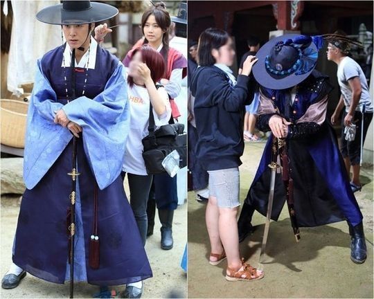 Terlalu tinggi, pose 13 seleb Korea saat didandani stylist ini kocak