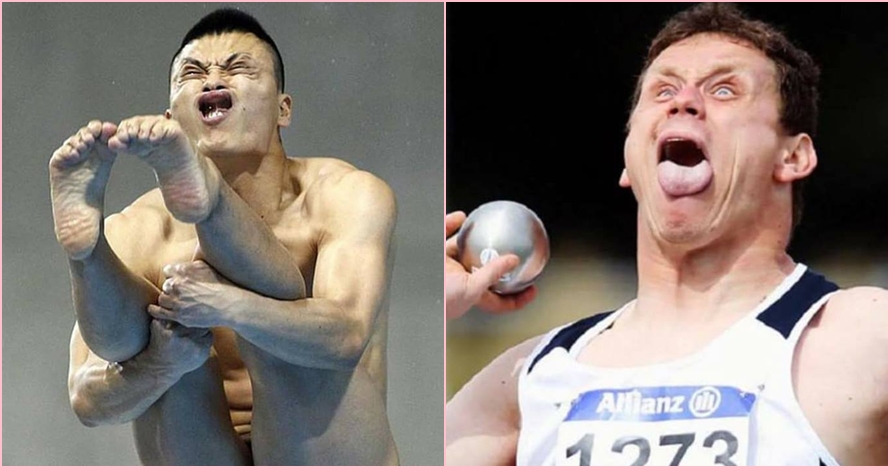 10 Ekspresi muka kocak atlet saat berlaga, antara sadar atau nggak