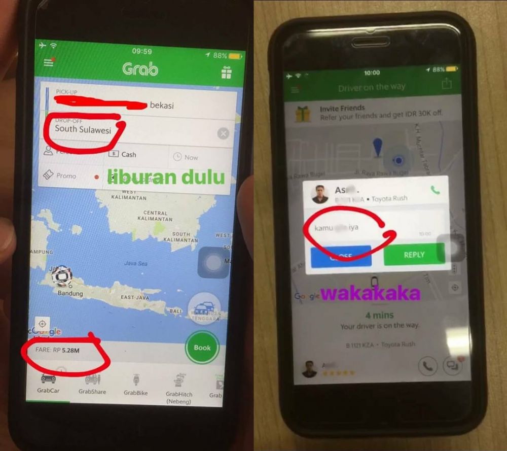 5 Kasus lucu pelanggan & tukang ojek online bikin ketawa, ada-ada aja