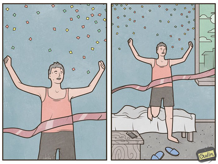 12 Ilustrasi ini sindir keras kehidupan kekinian di era media sosial