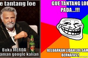 12 Meme 'gue tantang loe' yang bikin penasaran sekaligus ketawa ngakak