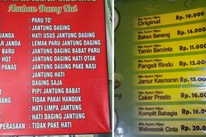 7 Daftar menu warung paling anti mainstream, bikin pelanggannya mikir