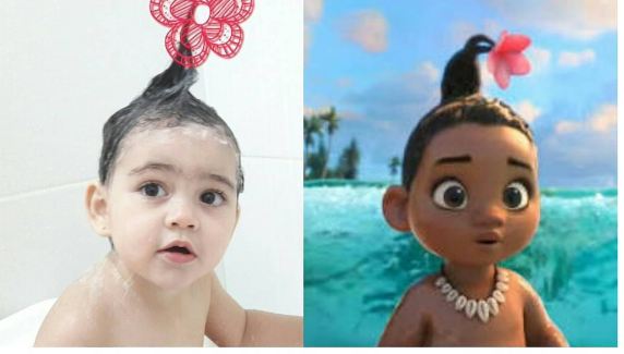 Tingkah 10 anak berdandan ala Moana ini bikin gemes banget