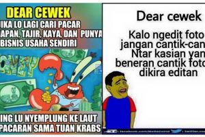 7 Meme kocak 'dear cewek' ini nyindir sekaligus bikin ketawa