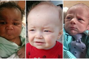 15 Foto bayi ini ekspresinya mirip orang dewasa, lucunya berkurang deh