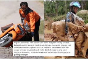 Curhatan kurir ekspedisi ini bikin haru, kerjanya bertaruh nyawa