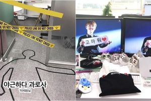 Ngerjain teman kantor ala orang Korea ini ngocol abis, boleh juga nih