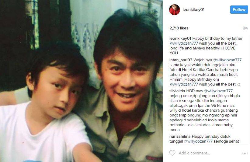 10 Potret Leon Dozan, anak Willy Dozan yang warisi kegantengan ayahnya