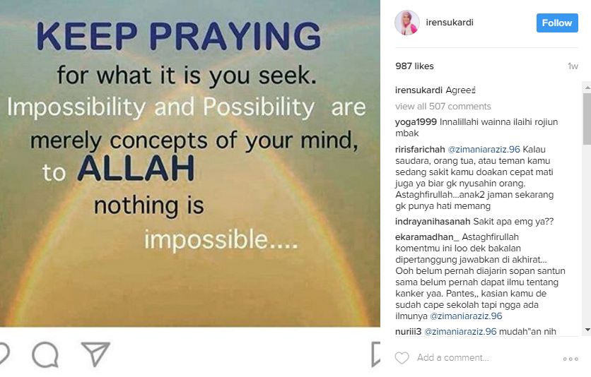 Postingan Renita Sukardi bareng anak seminggu lalu ini bikin mewek