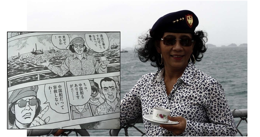 Karakter komik Jepang ini mirip Menteri Susi Pudjiastuti, setuju?