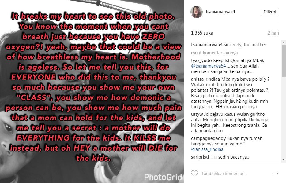 Bawa polisi ke rumah Atalarik Syah, apa yang dilakukan Tsania Marwa?