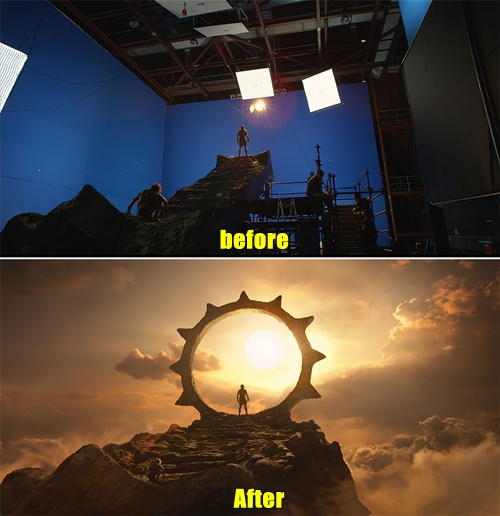 8 Foto sebelum vs sesudah efek CGI di film Gods of Egypt, bikin takjub