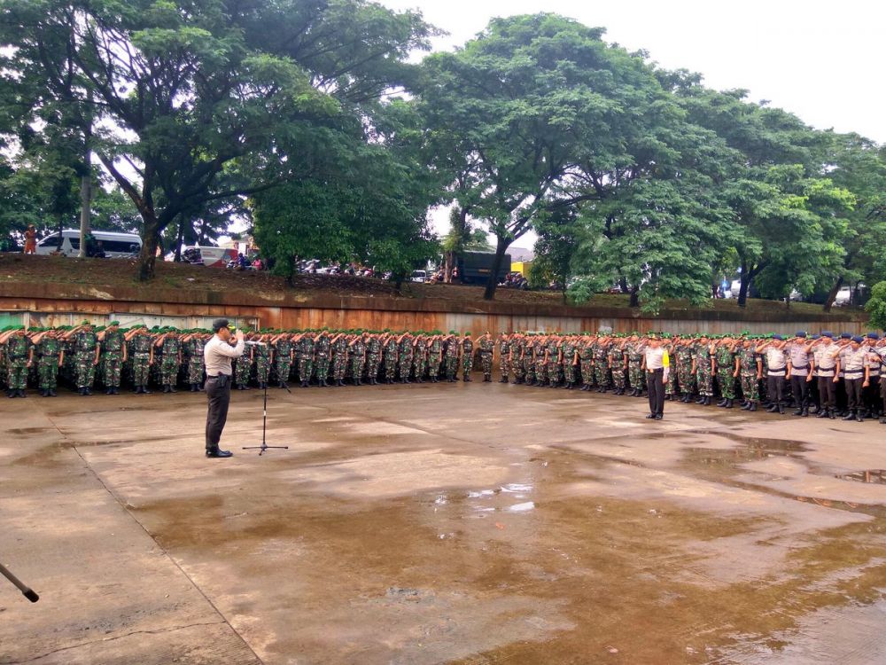 15 Potret tunjukkan persiapan matang TNI & Polri kawal Pilgub DKI II