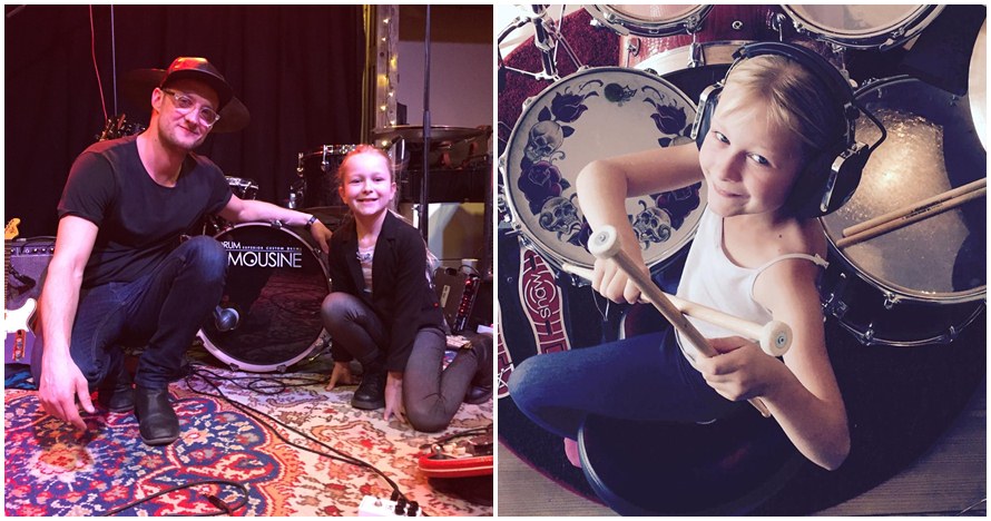 Johanne Astrid, drummer umur 10 tahun juarai ajang pencarian bakat