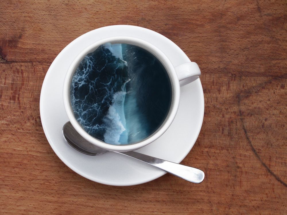 10 Editan latte art bercorak lanskap alam, barista bisa nggak ya?