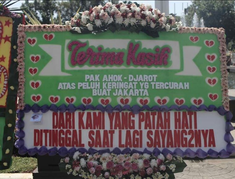 Ini 4 orang yang awali gerakan kirim karangan bunga untuk Ahok-Djarot