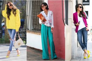 10 Padu padan fashion item warna terang tanpa terlihat norak, kece!