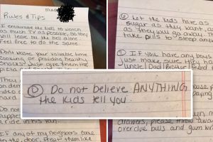 Pesan ibu kepada baby sitternya ini bikin geleng kepala