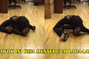 Cowok ini dijuluki manusia laba-laba, aksi lenturnya bikin merinding