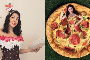 7 Potret gaun bertema makanan ini uniknya bikin lapar