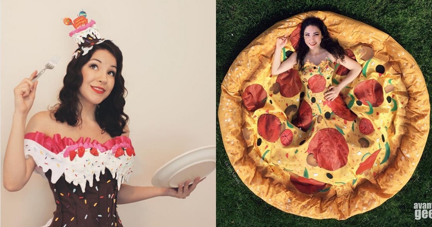 7 Potret gaun bertema makanan ini uniknya bikin lapar