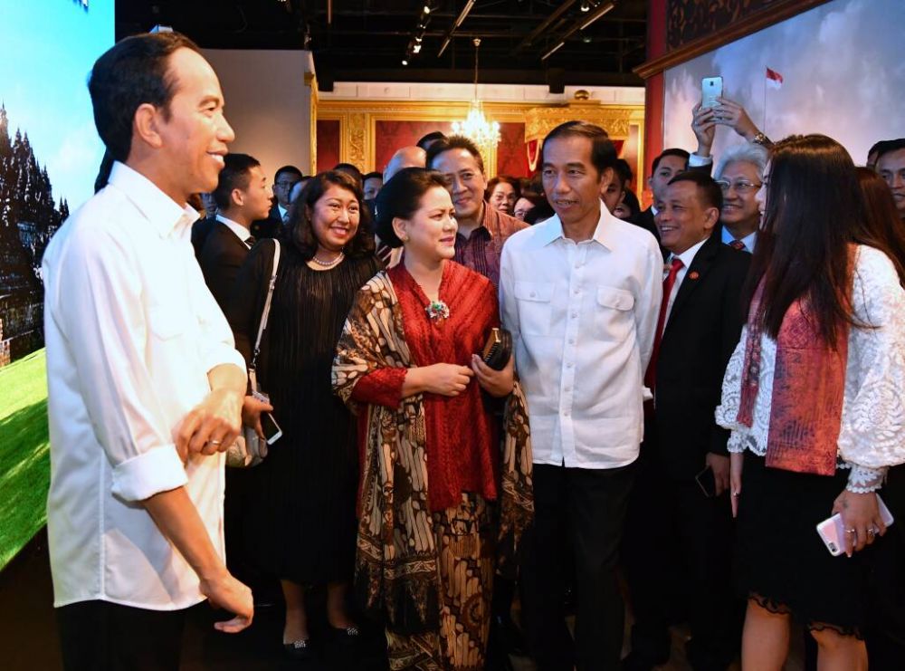 9 Potret momen Jokowi ketemu 'kembarannya' di Museum Madame Tussauds
