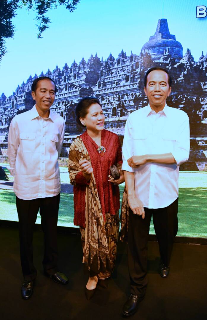9 Potret momen Jokowi ketemu 'kembarannya' di Museum Madame Tussauds