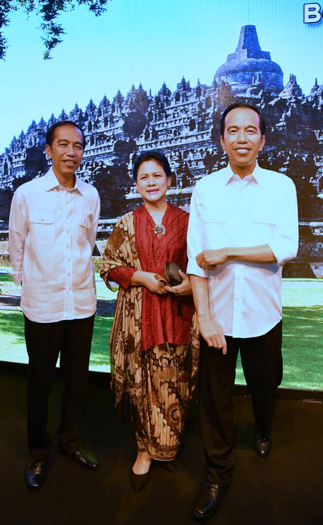 9 Potret momen Jokowi ketemu 'kembarannya' di Museum Madame Tussauds