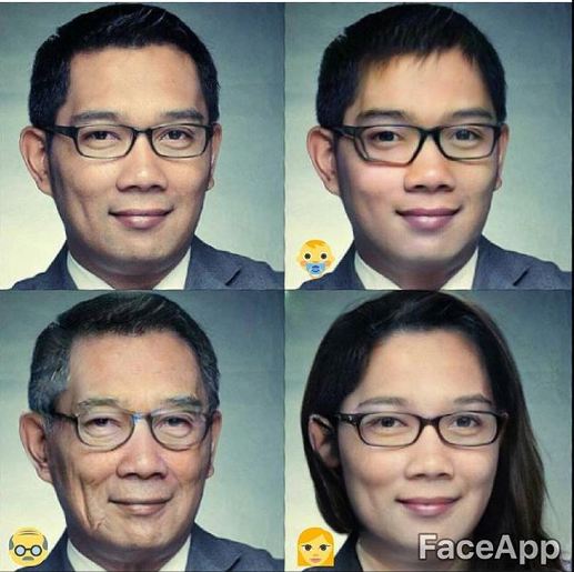 Wajah 10 artis versi tua dengan aplikasi FaceApp, hasilnya kocak-kocak