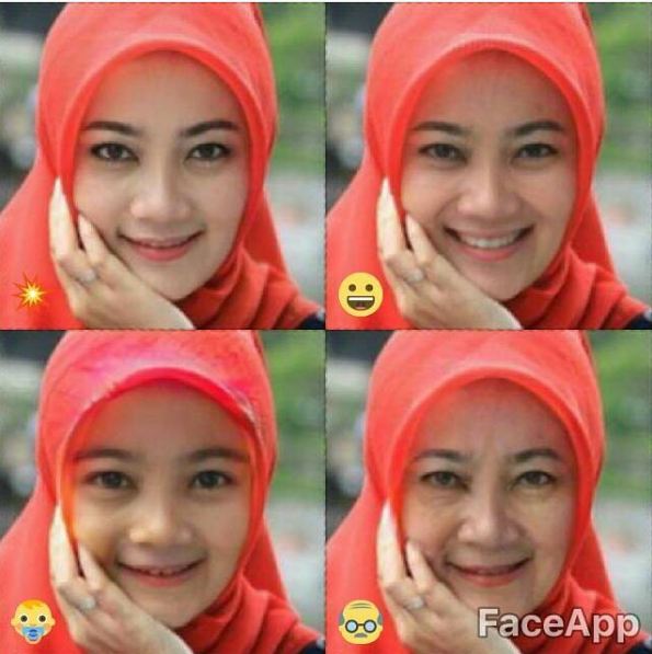 Wajah 10 artis versi tua dengan aplikasi FaceApp, hasilnya kocak-kocak