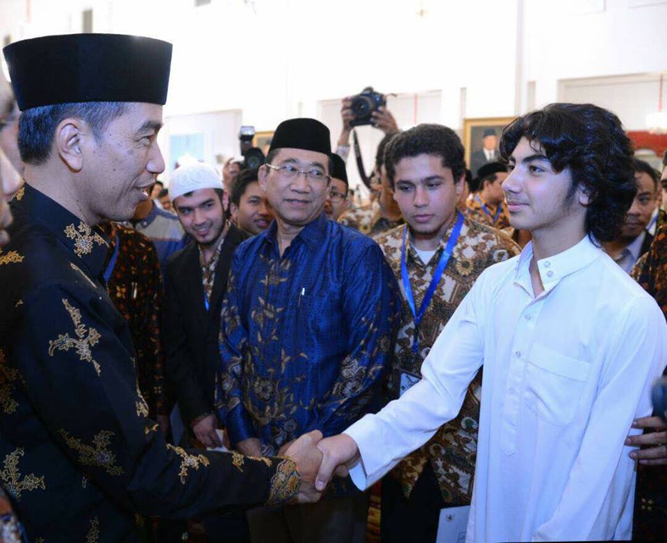 Qari muda yang bersalaman dengan Presiden Jokowi ini bikin gagal fokus