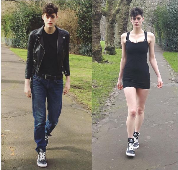 12 Foto dalam dua versi, model androgini ini berani tantang stereotip