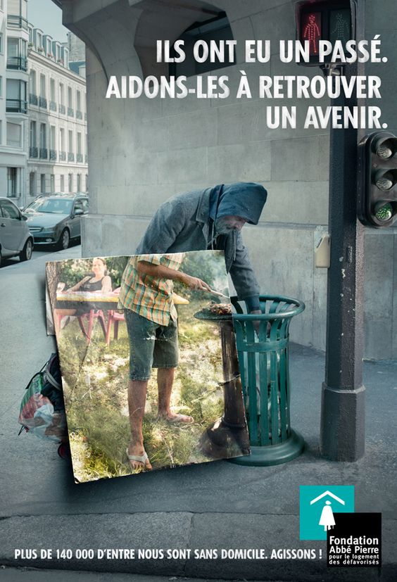 11 Poster kreatif kampanye donasi bagi gelandangan, pesannya ngena 
