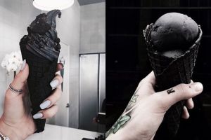 Es krim hitam pekat dari arang yang lagi hits, udah coba belum nih?