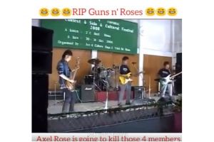 Band lokal bawakan Sweet Child O'Mine ini awalnya keren, selanjutnya..