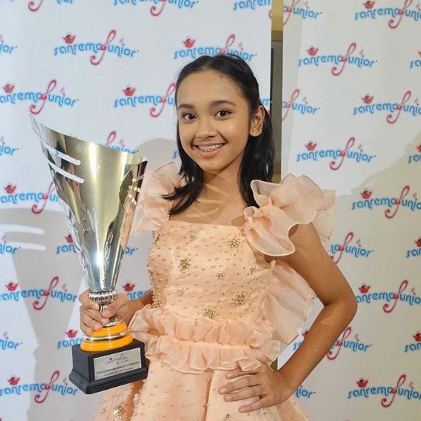 Lyodra, remaja cantik Indonesia yang juara ajang menyanyi di Italia