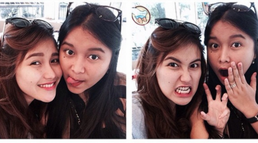 10 Potret kedekatan Ayu Ting Ting dengan sang adik Syifa, kompak nih