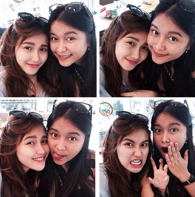 10 Potret kedekatan Ayu Ting Ting dengan sang adik Syifa, kompak nih